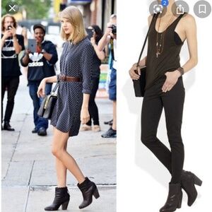 Rag and Bone Newbury Black Leather Bootie Boot